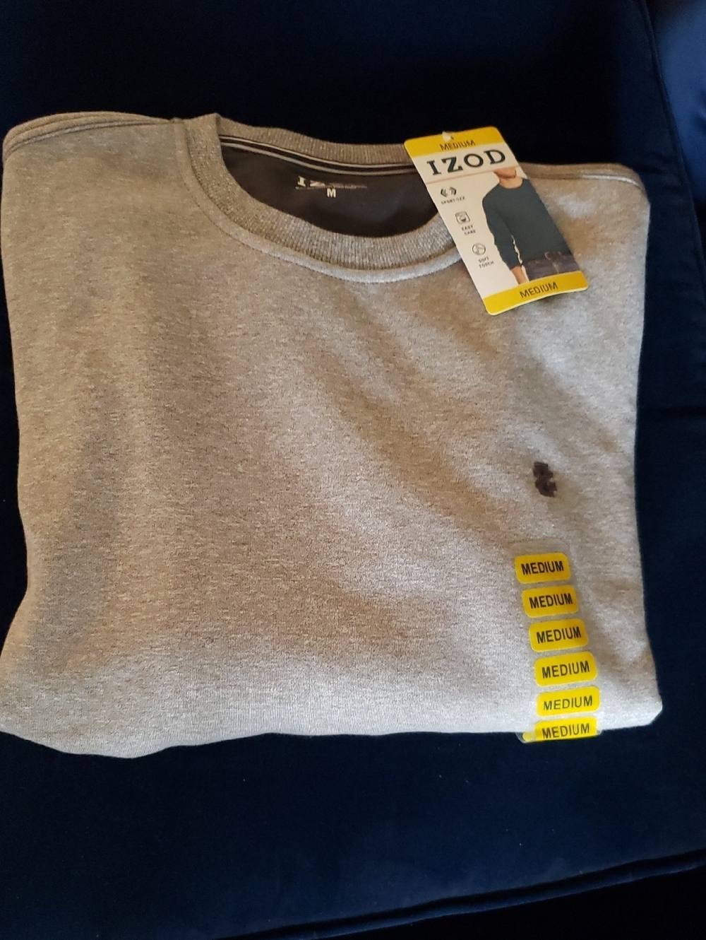 NWT-IZOD Gray Crewneck Sweatshirt - Medium